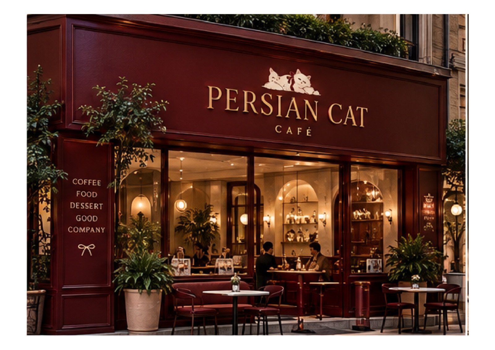 Persian Cat Café — storefront